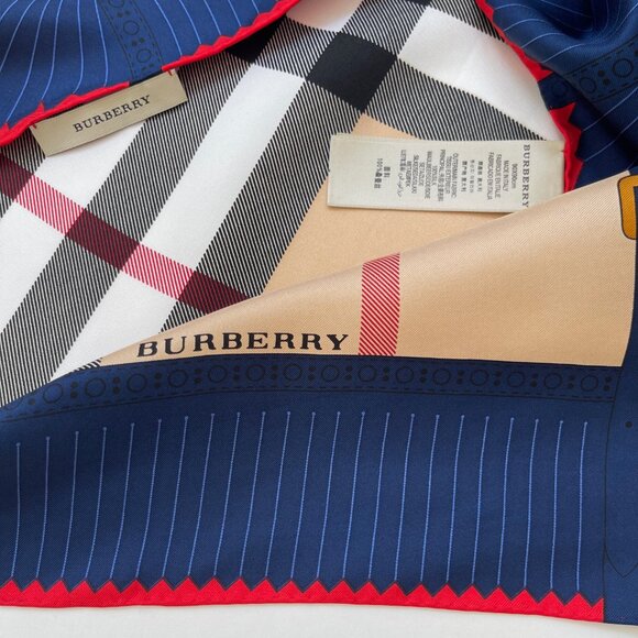 Display #2 Burberry Silk Scarf - Picture 9 of 13
